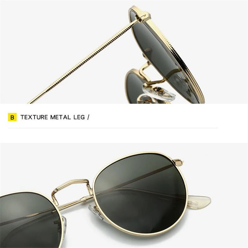 0 -0.5 -0.75 To -4.0 Punk Oval Nearsighted Sunglasses Women Polarized Men Metal Vintage Short-sight Prescription Spectacles 3447