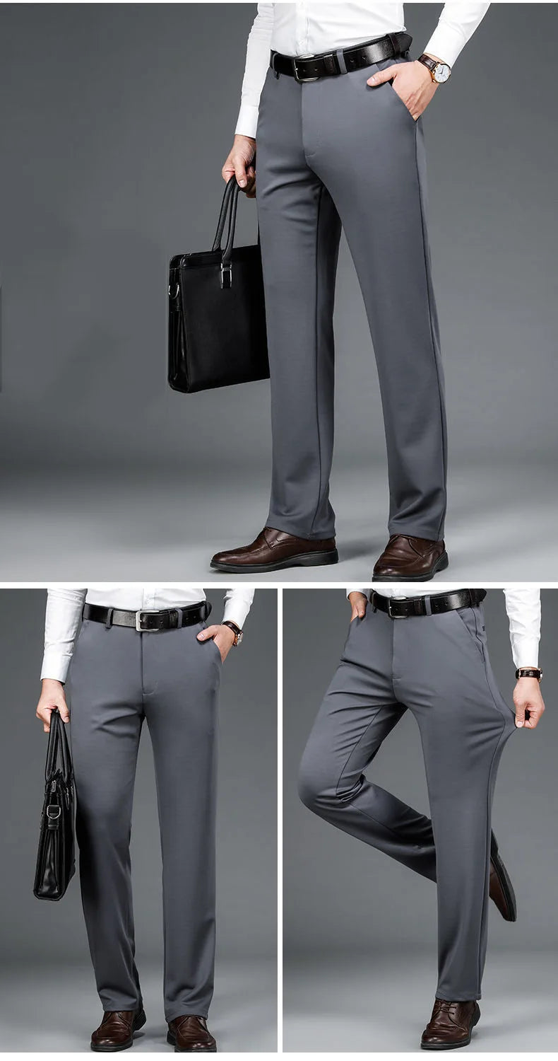 10XL Oversize Business Man Pants Slacks Men Trousers Men's Clothing Casual Formal Dress Social Suit Mens Elegant Work Slim Pants