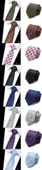 Fashion Men's Colourful Tie Silk  Formal Ties Necktie Narrow Slim Skinny Cravate 7.5cm Neckties