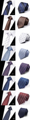 Fashion Men's Colourful Tie Silk  Formal Ties Necktie Narrow Slim Skinny Cravate 7.5cm Neckties