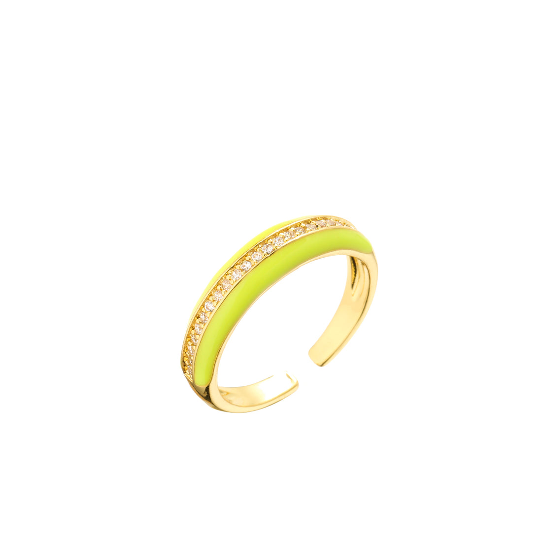 HECHENG,Gold Color Cute Ring For Women ,Multi Color Rainbow Jewelry,Dripping Oil Female Wedding Accessories