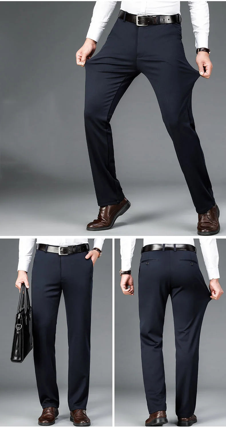 10XL Oversize Business Man Pants Slacks Men Trousers Men's Clothing Casual Formal Dress Social Suit Mens Elegant Work Slim Pants