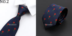 Men's Skinny Ties Jacquard Neckties for Wedding Business Suits Party Neck Ties Neckwear Slim Gravatas Accessories Gift For Men