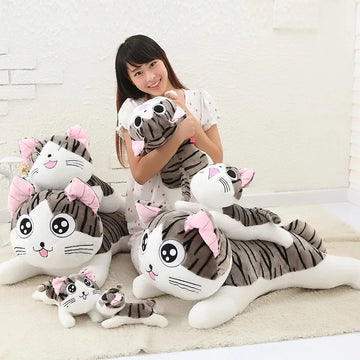 Cat Plush Toys Chi Chi's Cat Stuffed Doll Soft Animal Dolls Cheese Cat Stuffed Toys Dolls Pillow Cushion For Kids sweet cat doll