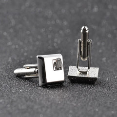 2 Color high quality fashion male French shirt cufflinks Brand cuff buttons square wedding party white/blue crystal cuff links