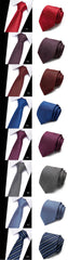 Fashion Men's Colourful Tie Silk  Formal Ties Necktie Narrow Slim Skinny Cravate 7.5cm Neckties