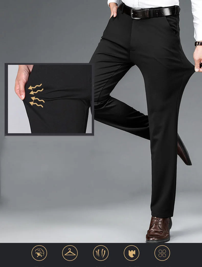 10XL Oversize Business Man Pants Slacks Men Trousers Men's Clothing Casual Formal Dress Social Suit Mens Elegant Work Slim Pants