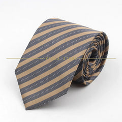 Fashion Striped Necktie 8cm Black Navy Red Pink Polyester Men Office Formal Tie Business Tuxedo Suit Shirt Cravat Gift Accessory