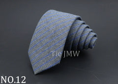 Original High Quality Solid Cotton Handmade Wool Ties Men Necktie Striped Narrow Collar Slim Cashmere Casual Tie Accessories