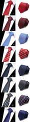 Fashion Men's Colourful Tie Silk  Formal Ties Necktie Narrow Slim Skinny Cravate 7.5cm Neckties