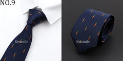 Men's Skinny Ties Jacquard Neckties for Wedding Business Suits Party Neck Ties Neckwear Slim Gravatas Accessories Gift For Men