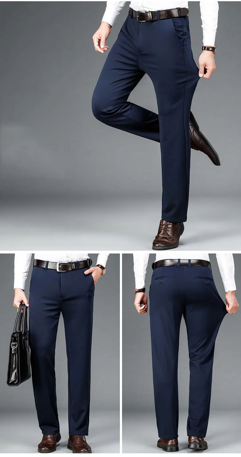 10XL Oversize Business Man Pants Slacks Men Trousers Men's Clothing Casual Formal Dress Social Suit Mens Elegant Work Slim Pants