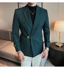 2023 British Style Men Spring High Quality Business Tuxedo/Male Slim Fit Fashion Business Suit Jackets/Man Casual Blazers S-3XL