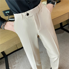 Groom White Suit Pants Men Formal Wear Dress Trousers Slim Fit Trousers Men Business Pants Men Dress Suits Pants 36