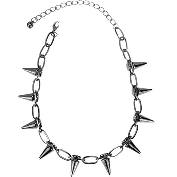 Punk Rivet Necklace For Women Stylish Metal Clavicle Chain Choker Jewelry Rivet Choker Necklace Punk Jewelry