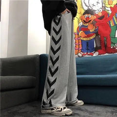 Japanese Y2k Oversize Wide Sweatpants Men Streetwear Print Casual Track Pants Male Sport Straight Trousers