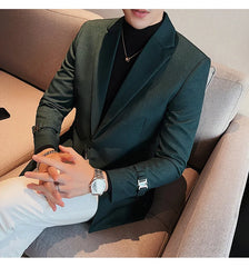 2023 British Style Men Spring High Quality Business Tuxedo/Male Slim Fit Fashion Business Suit Jackets/Man Casual Blazers S-3XL