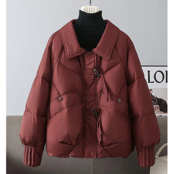 Women's High-end Cotton Jacket New Temperament Thicken Warm Down Cotton Padded Coat Female Big Collor Quilted Parkas Outwear