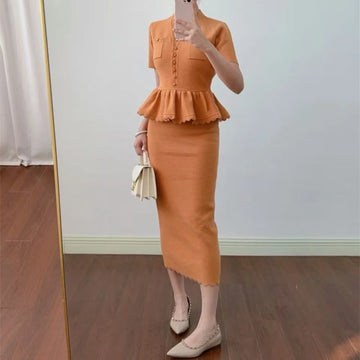 2026 Summer Women's Fitted Dress, Stretch Fabric, Ruffle Trim, V-neck, Elegant Women's Dress, Y2K New Fashion Party Dress bra