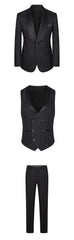 Spring 2024 Cross-border Plus-size Men's Jacquard Suit Wedding Dress Groom Suit Mens Suits 3 Piece Men Clothing