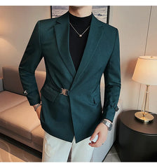 2023 British Style Men Spring High Quality Business Tuxedo/Male Slim Fit Fashion Business Suit Jackets/Man Casual Blazers S-3XL