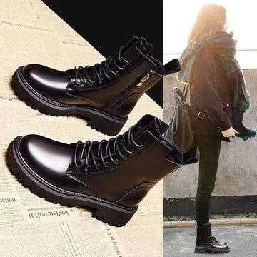 2022 New Boots Ladies Lace-Up Shoes for Women Warm Platform Zipper Ankle Boots Soft Women Shoes Winter Boots Fashion Botas Mujer