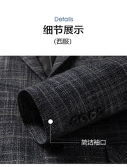 High Quality 2023 New Men's Fashion All-in-one Banquet Korean Version Slim Handsome Trend Business Casual  Four Seasons  Blazers