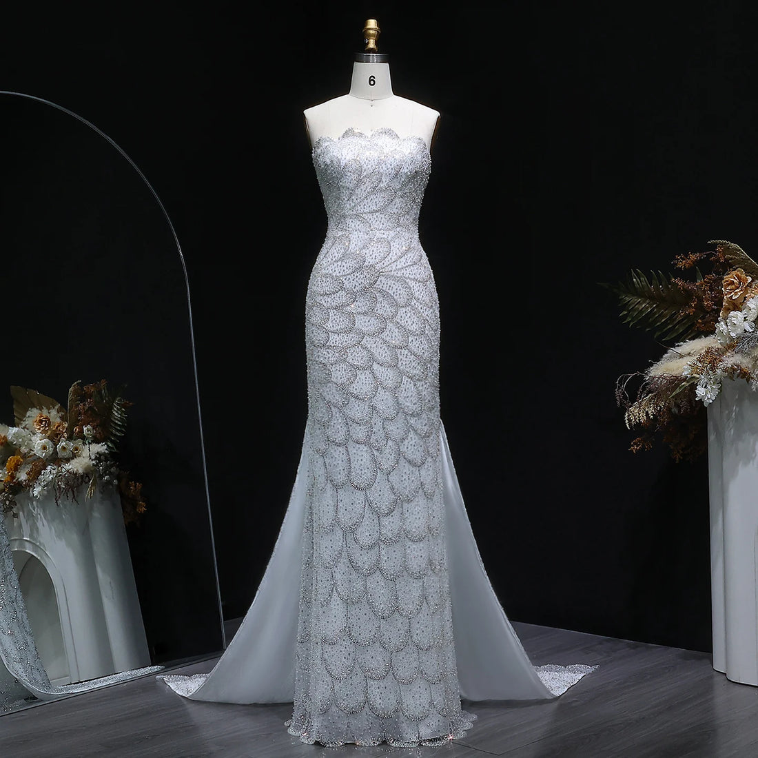 Sharon Said Stunning Emerald Green Strapless Mermaid Long Evening Dress 2026 Wedding Arabic Formal Party Gowns SS601 Customized