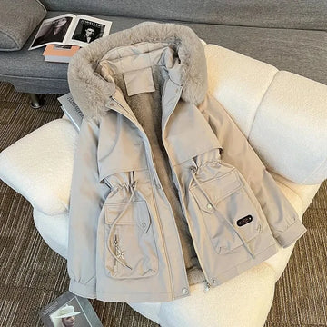 Winter Parkas Jacket Women New Fashion Korean Loose Hooded Thick Warm Casual Cotton Padded Coat Female Overcoat Casual Lady Tops