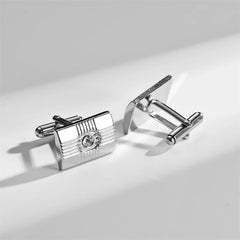 4 Pairs CuffLinks For Mens Wedding Souvenirs Guests Gift Man Shirt Cufflink With Gift Box Luxury Jewelry Business Party Tie Clip