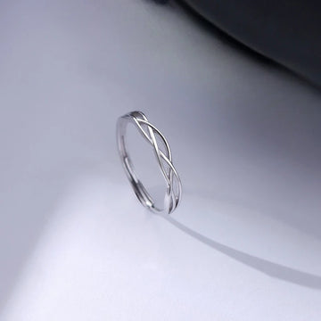 Cute Charm Designer 925 Sterling Silver Hollowed Adjustable Rings for Women Girl Exquisite Jewelry Accessories Gifts Colorfast