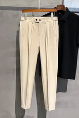 2023 New Straight-leg Casual Suit Pants Trendy Versatile Loose-fit Smalltrousers Ninemile Drop Feeling