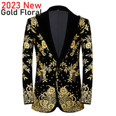 Luxury African Embroidery Cardigan Blazer Jacket Men Shawl Lapel Slim Fit Striped Suit Jacktes Male Party Prom Wedding Costumes