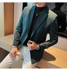 2023 British Style Men Spring High Quality Business Tuxedo/Male Slim Fit Fashion Business Suit Jackets/Man Casual Blazers S-3XL