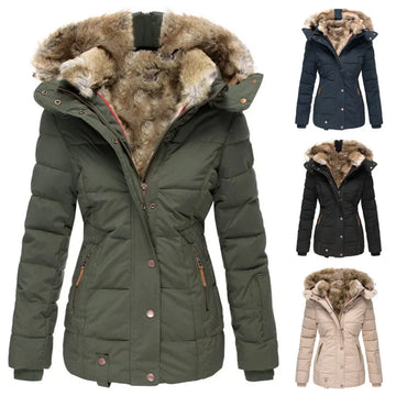 2026 Cotton Padded Parka Women Jacket Winter Jacket Long Warm Parkas Hooded Autumn Winter Thickened Slim Fit Outwear Short Coat