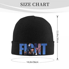 Trump Shot Fight Assassination 2024 Knit Hat Beanie Winter Hat Warm New Caps Men Women