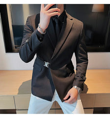 2023 British Style Men Spring High Quality Business Tuxedo/Male Slim Fit Fashion Business Suit Jackets/Man Casual Blazers S-3XL