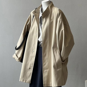 Female Trench Outwear 2025 Spring Autumn Ladies Lined Jacket Korean Women Solid Color Short Windbreaker Coat Outerwear