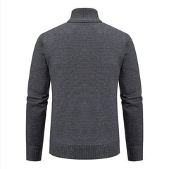 2023 autumn and winter new cashmere padded warm casual men's knitted sweater coat