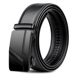 DINISITON Men's PU Leather Belt Fashion Automatic Buckle Belt for Popular Business High Quality Male Belt