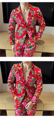 Men's Northeast China Style Western Clothes New Spring 2024 Casual Slim Fit Partner Blazers Unique Smooths Your Silhouette