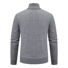 2023 autumn and winter new cashmere padded warm casual men's knitted sweater coat