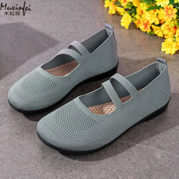 Sports Women's Shoes 2026 Summer New Mesh Breathable Lightweight Casual Walking Shoes Breathable Mom's Shoes