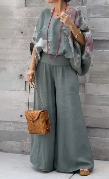 New Women's Style Pant Sets Spring Autumn Prints Fashionable Loose Casual Conjunto Dos Piezas Mujer Long Sleeves 2 Piece Set