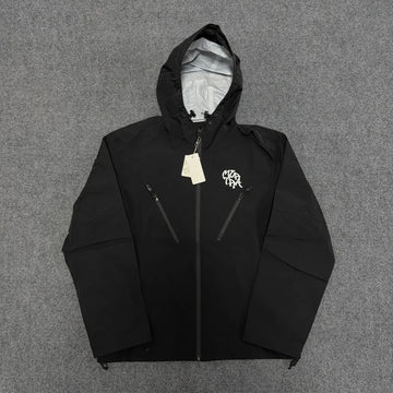 Fashion Gradient Encounters Water Coat Mertra Trench Hooded Jacket y2k Hip-Hop Street Men Women Long Sleeves Outdoor Tops