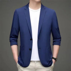 Elegante Male Cotton Work Wear Brand Business 2024 M-7XL Casual Traje De Hombre Gentleman Korean Formal New Suit