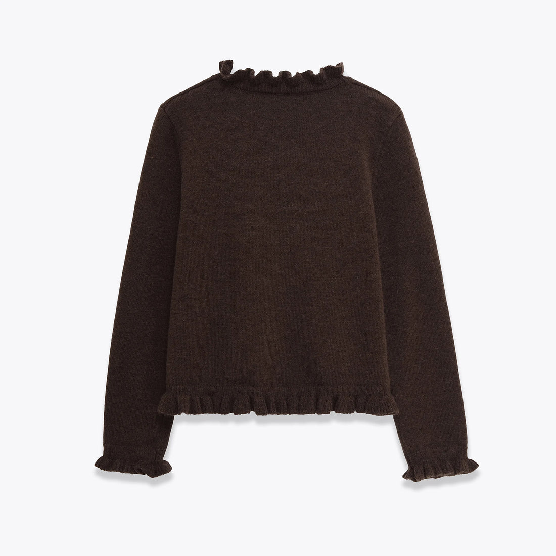 HKAZ new autumn products Women's versatile casual fashion commuting layered decorative round neck long-sleeved sweater