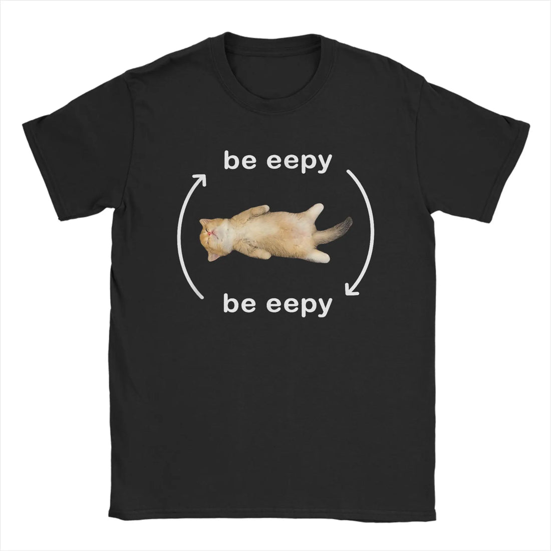 Women T-Shirt Eepy Cat Sleepy Cat Meme Awesome Tee Shirt Short Sleeve  T Shirts Round Neck Clothing Gift Idea 2025