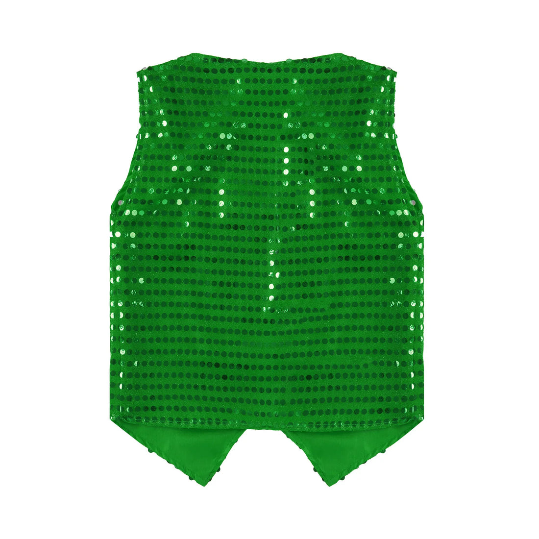 Children Adult Hip Hop Street Jazz Dance Choir Vest Shiny Sequin Waistcoat Party Magician Cosplay Stage Performance Costume