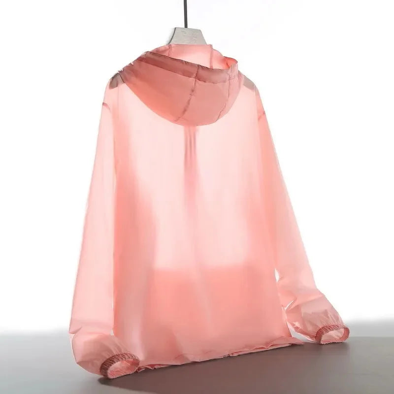 Women's Sun Protection Summer 2025 New Women Jacket Long Sleeve Fashion Hooded Anti-UV All-Match Breathable Thin Windbreaker